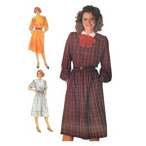 Simplicity Sewing Pattern 6985 Dress Size 16 Vintage‎ 80s